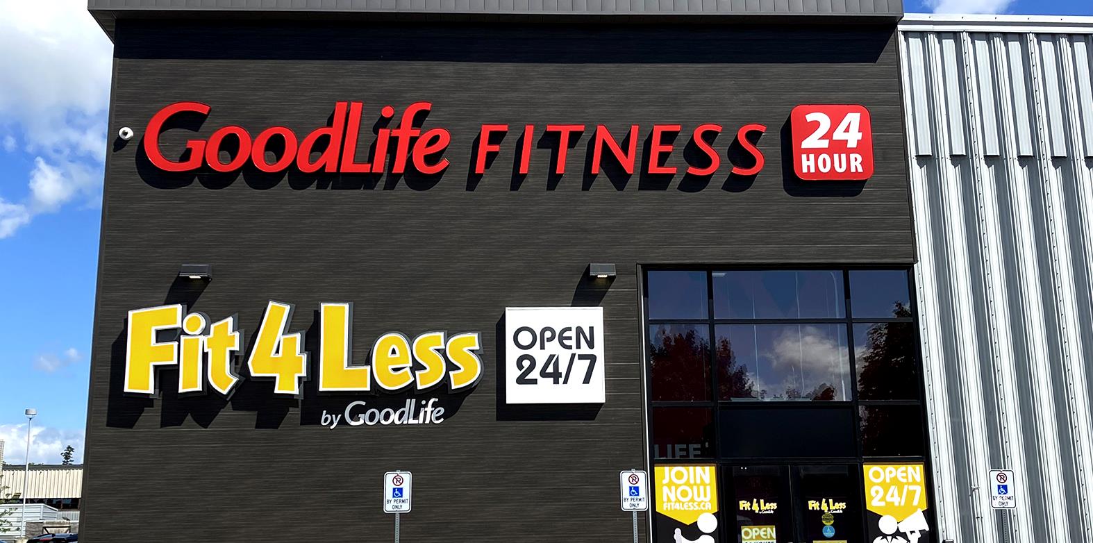 Exterior of a 24/7 Fit4Less Gym