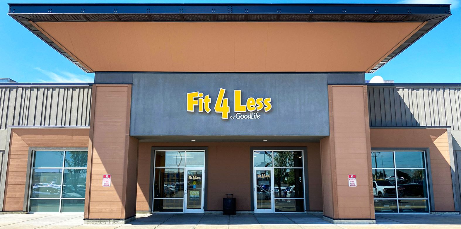 Exterior of a 24/7 Fit4Less Gym