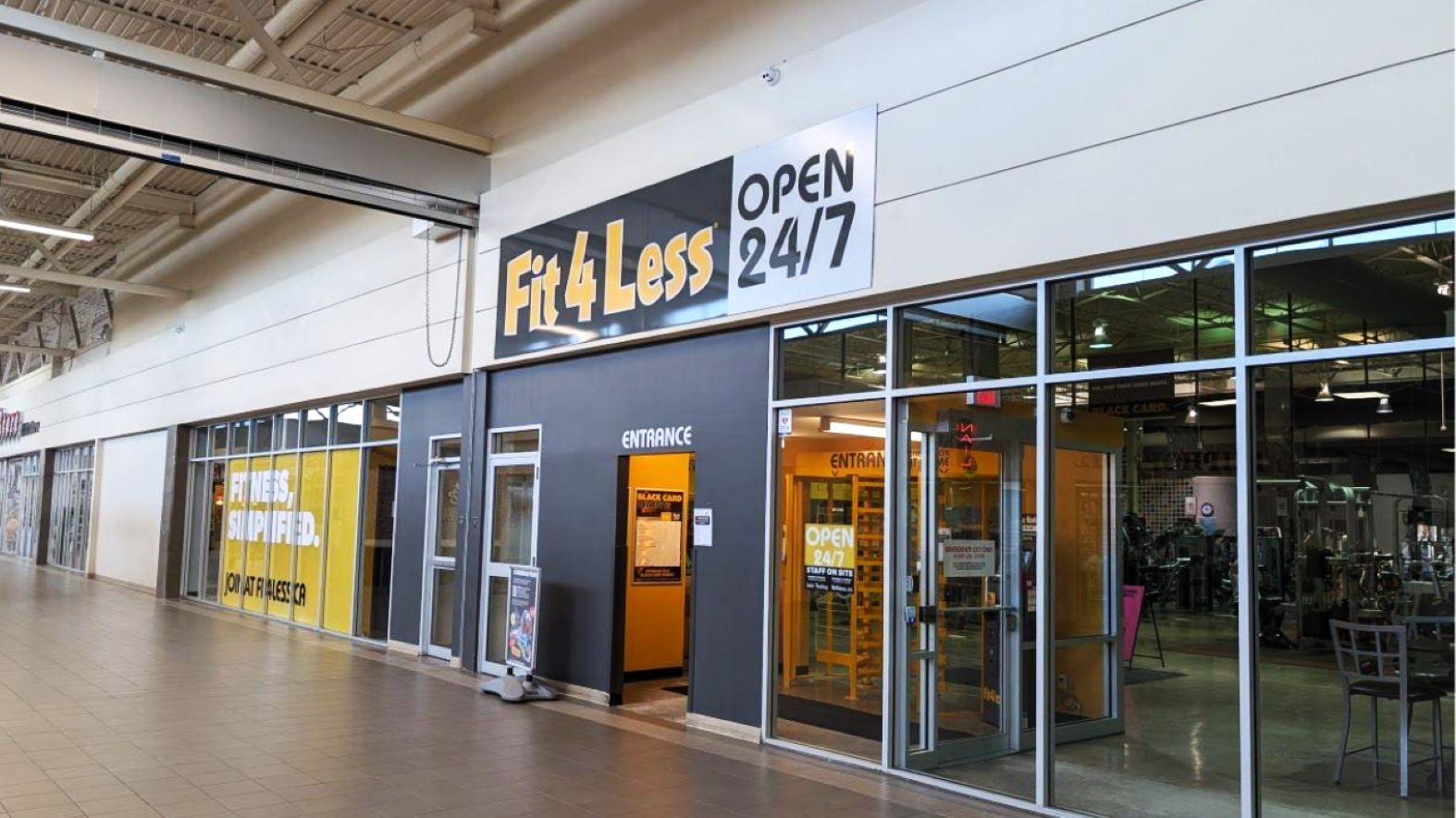 Exterior of a 24/7 Fit4Less Gym